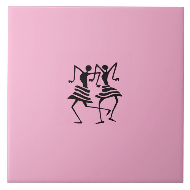 Niedlicher Feierabend Rosa Fliese (Vorderseite)