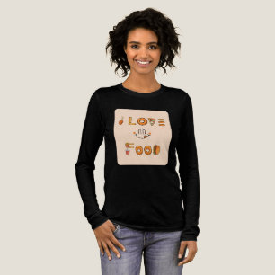 Niedlicher Feinschmecker-Design mit Pizza, Donuts, Tri-Blend Shirt
