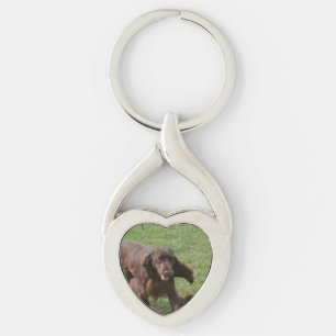 Niedlicher FeldSpaniel Schlüsselanhänger