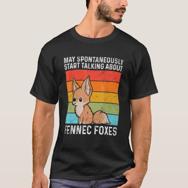 Niedlicher Fennec-Fuchs für einen Fennec-Fuchslüft T-Shirt (Vorderseite)