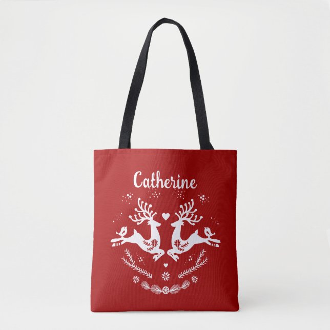 Niedlicher festlicher Skandi Tasche (Vorderseite)