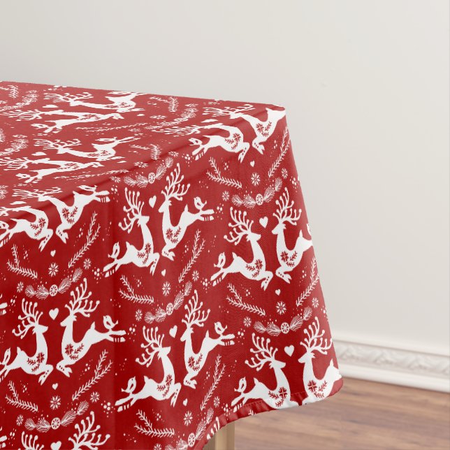 Niedlicher festlicher Skandi Tischdecke (Beispiel)