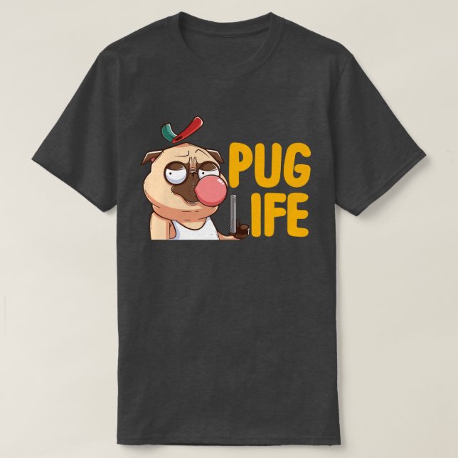 Niedlicher Fett-Mops-T - Shirt (Design vorne)