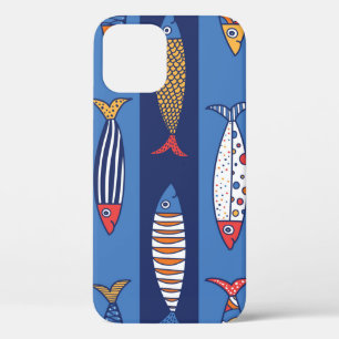 Niedlicher Fisch. Hintergrund für Kinder. Nahtlose Case-Mate iPhone Hülle