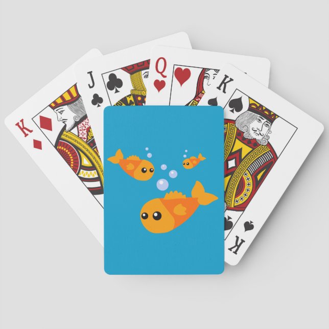 Niedlicher Fisch Spielkarten (Rückseite)