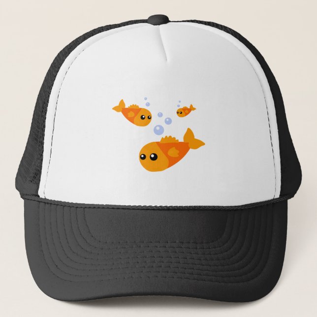 Niedlicher Fisch Truckerkappe (Vorderseite)