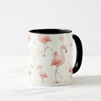 Niedlicher Flamingo Flock
