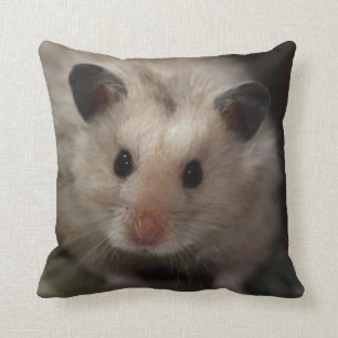 Niedlicher flaumiger Hamster Kissen