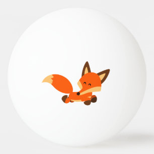 Niedlicher Flotten-CartoonFoxPing Pong Ball Tischtennisball