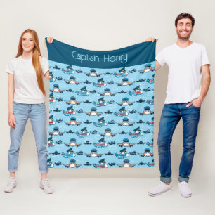 Niedlicher Flugzeugpilot Fleecedecke