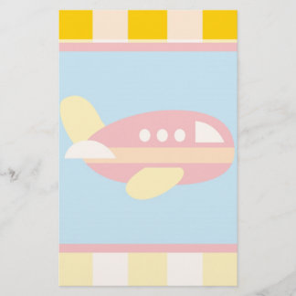 Niedlicher Flugzeugtransport Thema Kindergeschenke Briefpapier