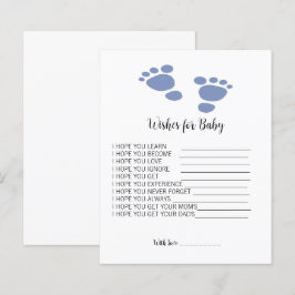 Niedlicher Footprint Baby Dusche Wünsche für Babyb