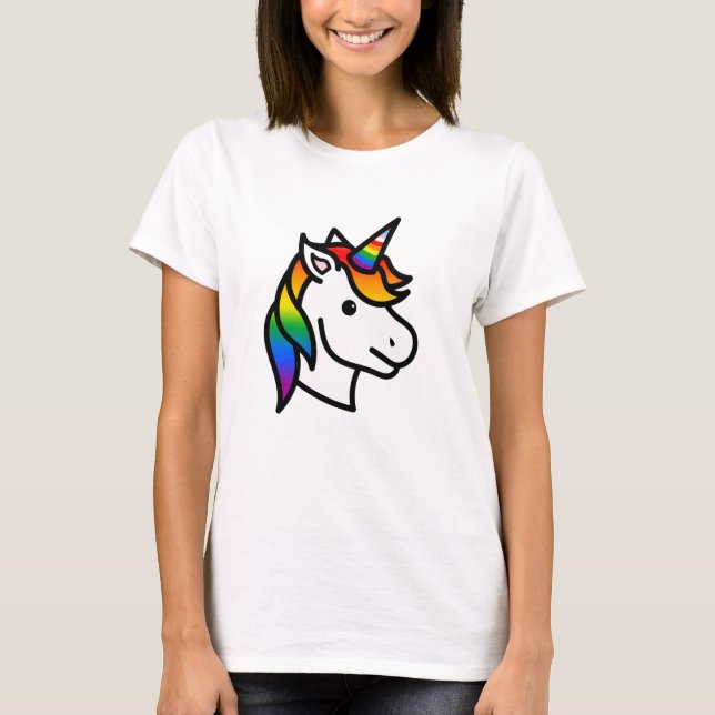 Niedlicher Fortschritt - Unicorn T-Shirt (Vorderseite)