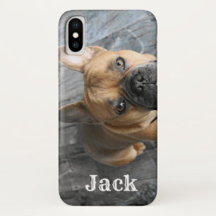 Niedlicher Foto Name Personalisiert Hundehund Case-Mate iPhone Hülle