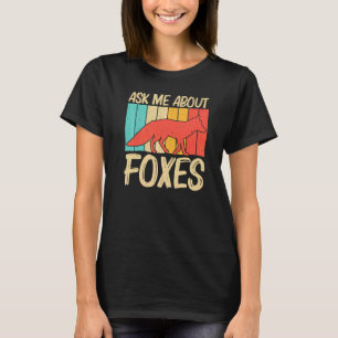 Niedlicher Fox für Männer Vulpine Fox Wildtier T-Shirt