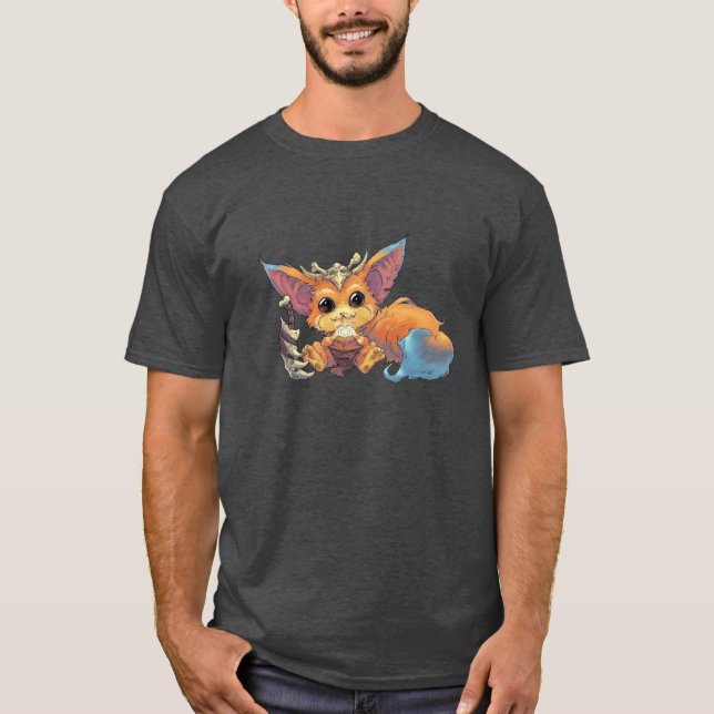 Niedlicher Fox-Krieger T-Shirt (Vorderseite)