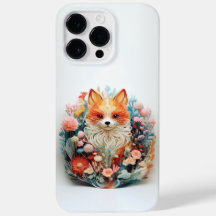 Niedlicher Fox mit Blume 3D Paper Cutout