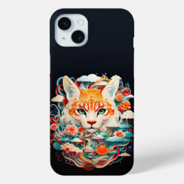 Niedlicher Fox mit Blume Paper Cutout Case-Mate iPhone Hülle