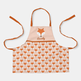 Niedlicher Fox Name Tiermuster Schürze