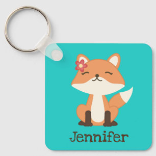 Niedlicher Fox-Personalisierter Schlüsselanhänger