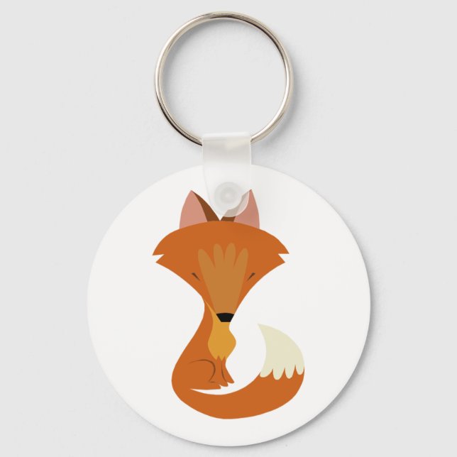 Niedlicher Fox-Schlüsselanhänger Schlüsselanhänger (Vorderseite)