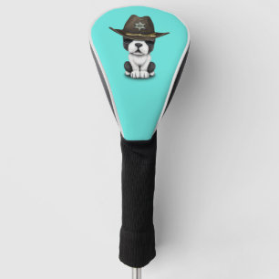 Niedlicher französische Bulldoggen-Welpen-Sheriff Golf Headcover