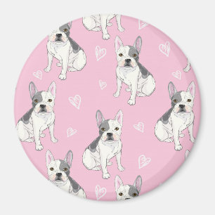 Niedlicher französischer Bulldog/Boston Terrier Magnet