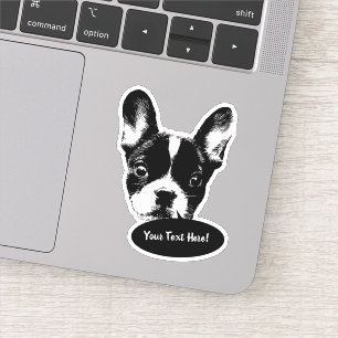 Niedlicher Französischer Bulldog-Dog-Talk Aufkleber