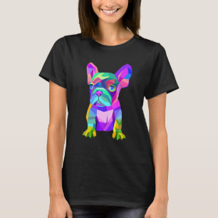 Niedlicher französischer Bulldog, farbige Hundezuc T-Shirt