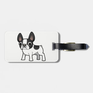 Niedlicher französischer Bulldog Gepäckanhänger