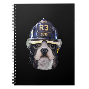 Niedlicher französischer Bulldog-Kampfhelm Notizblock