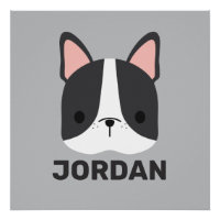 Niedlicher französischer Bulldog mit Personalisier