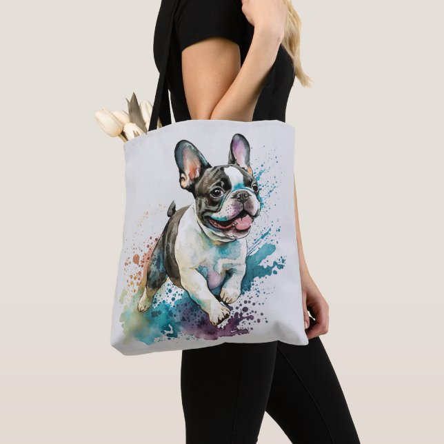 Niedlicher französischer Bulldog Tasche (Von Nahem)