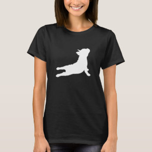 Niedlicher Französischer Bulldog Yoga Funny Franzö T-Shirt