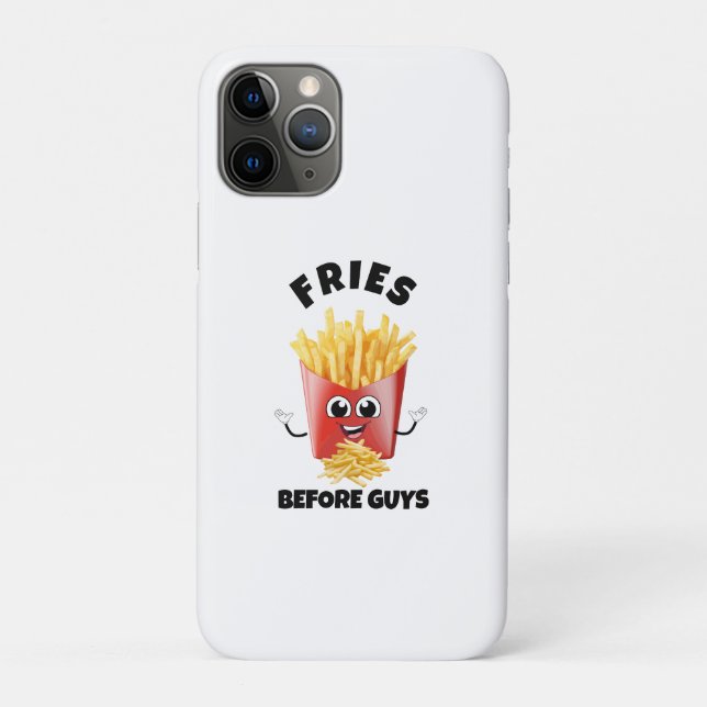 Niedlicher französischer Fries Cartoon Hoodie & T- Case-Mate iPhone Hülle (Rückseite)
