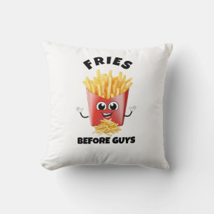 Niedlicher französischer Fries Cartoon Hoodie & T- Kissen