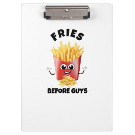 Niedlicher französischer Fries Cartoon Hoodie & T- Klemmbrett