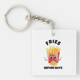 Niedlicher französischer Fries Cartoon Hoodie & T- Schlüsselanhänger