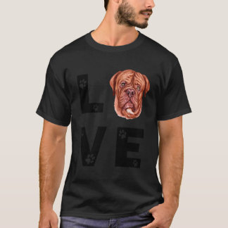 Niedlicher französischer Mastiff Hund Welpe Liebe T-Shirt