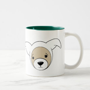 Niedlicher Frettchen Ostern Sonniges Kostüm Zweifarbige Tasse