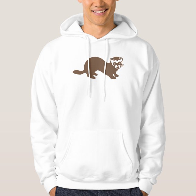 Niedlicher Frettgrafik Hoodie (Vorderseite)
