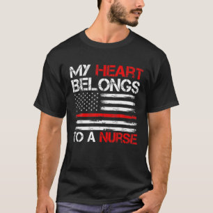 Niedlicher Freund Nurse zitieren mein Herz gehört T-Shirt