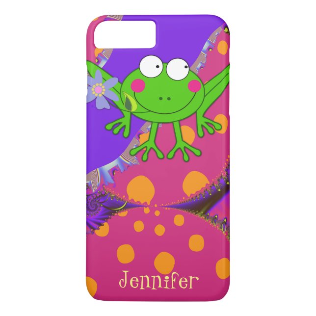 Niedlicher Frogg in Liebe mit benutzerdefiniertem  Case-Mate iPhone Hülle (Rückseite)