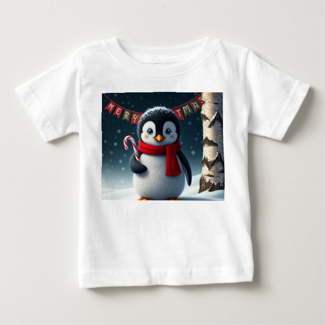 "Niedlicher Frohe Weihnachts-Baby-T - Shirt - Ador (Vorderseite)