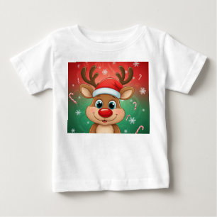 "Niedlicher Frohe Weihnachts-Baby-T - Shirt - Ador