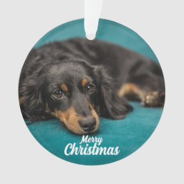Niedlicher Frohe Weihnachtshunde Keramik Ornament