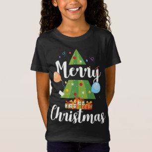 Niedlicher froher Weihnachtsbaum T-Shirt Funny Xma