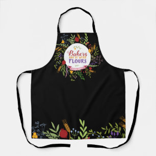 Niedlicher Fröhlicher Bäcker Blumen-Schürze Schürze