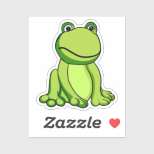 Niedlicher Frosch Aufkleber