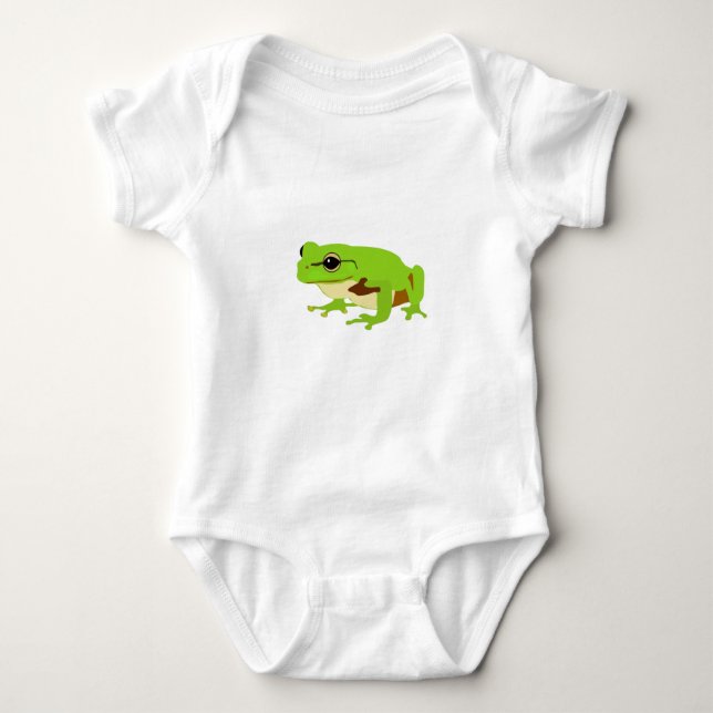 Niedlicher Frosch Baby Strampler (Vorderseite)